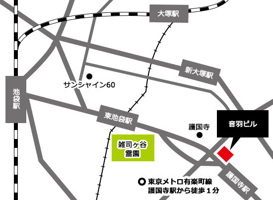 最寄駅からの地図
