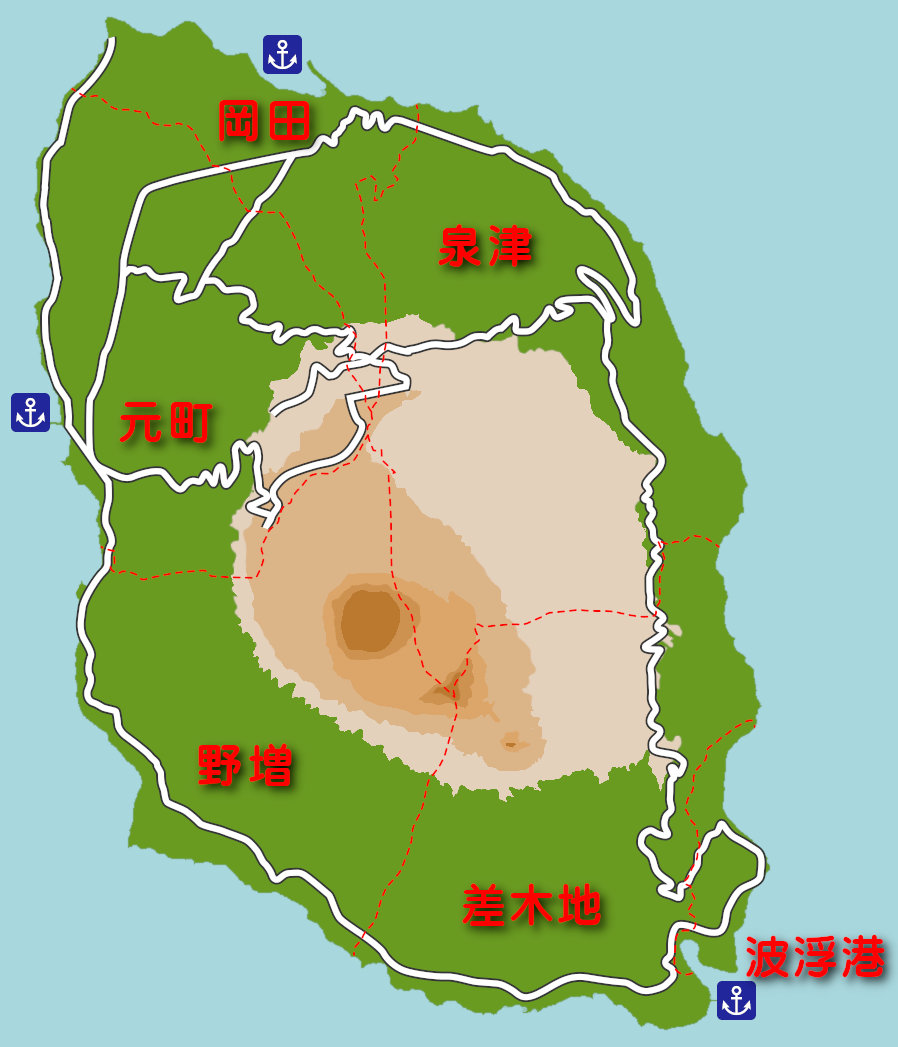伊豆大島エリアマップ